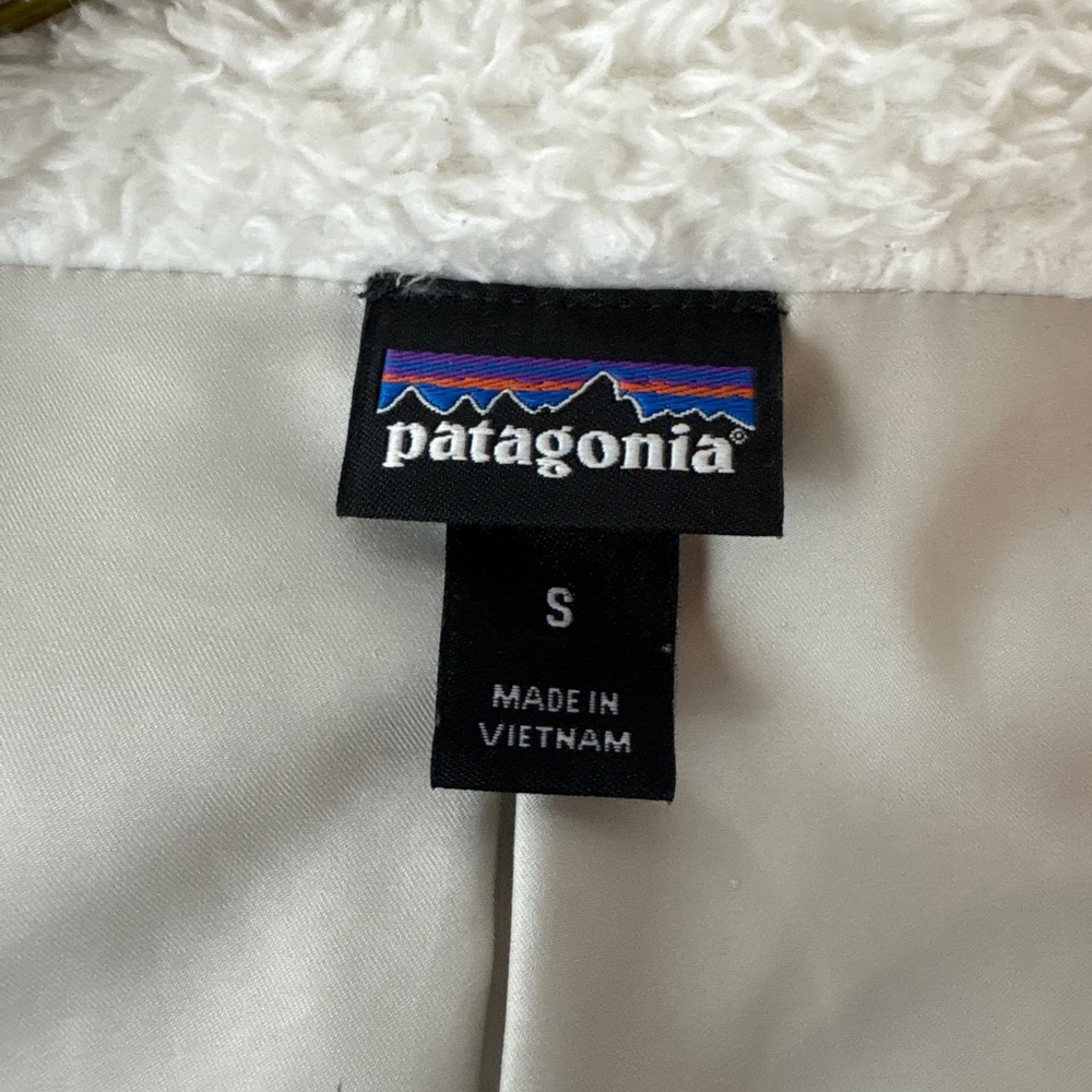 Patagonia Jacket Womens Small White Sherpa Fleece Full Zip Cozy Sty 25211FA16 - Picture 7 of 9